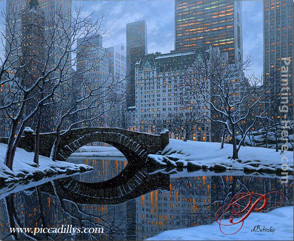 Central Park painting - Alexei Butirskiy Central Park art painting